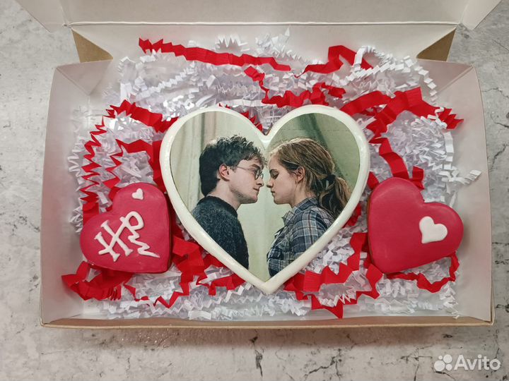 Пряники на 14 февраля Гарри Поттер и Гермиона
