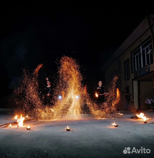 Огненное шоу/ вертушки/ огненное сердце