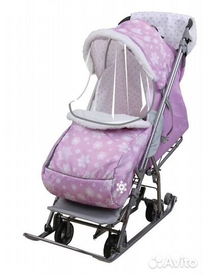 Санки коляски Умка 3-2 Мех Все цвета Новые