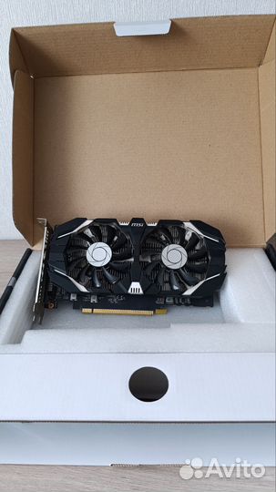 Продается видеокарта MSI GeForce GTX 1050 Ti 4 гб