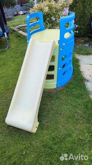 Детская горка пластиковая уличная бу
