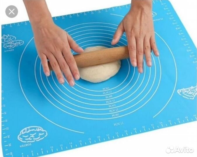 Силиконовая разделочная доска для раскатки теста