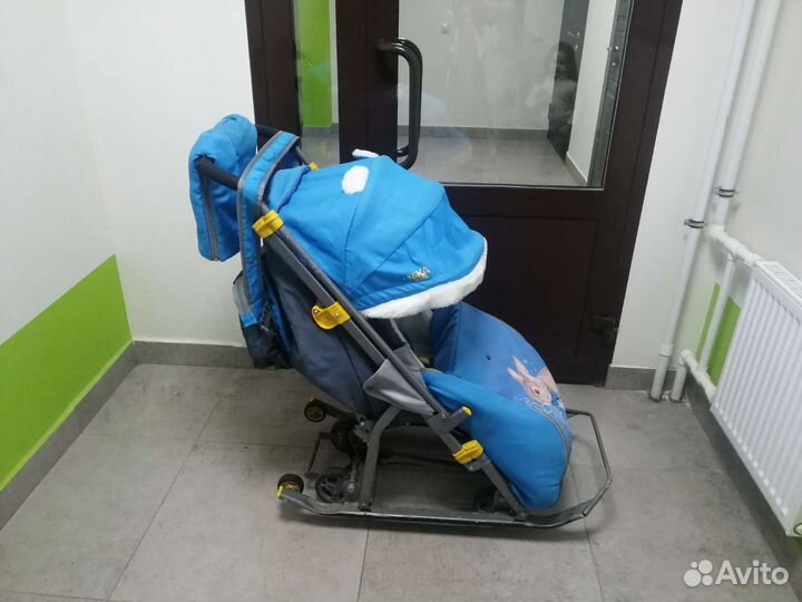 Детские санки коляска ника