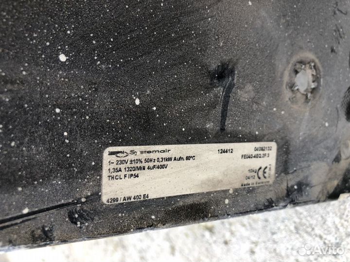 Вентилятор осевой Systemair AW400 E4 б/у