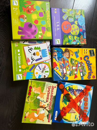 Развивающие игры Djeco Ravensburger и др