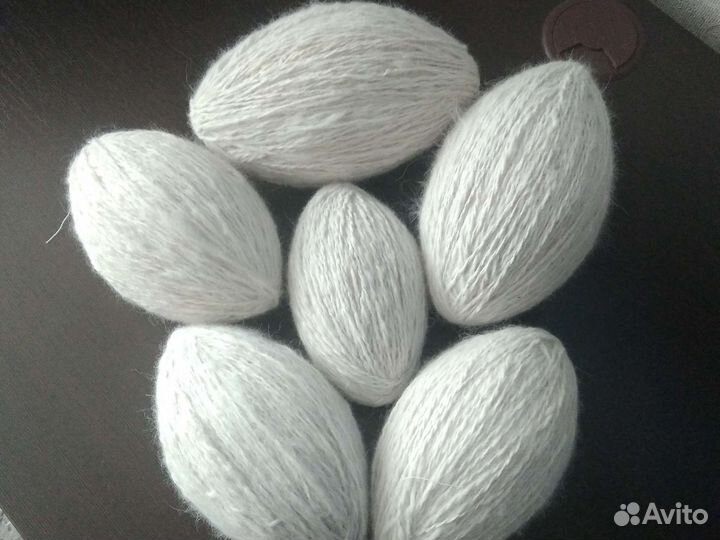 Пряжа из пуха самоедской лайки