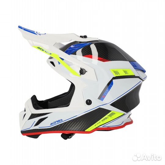 Эндуро Шлем Acerbis Steel Carbon white/black v24