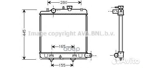 Радиатор системы охлаждения MZ2139 Ava