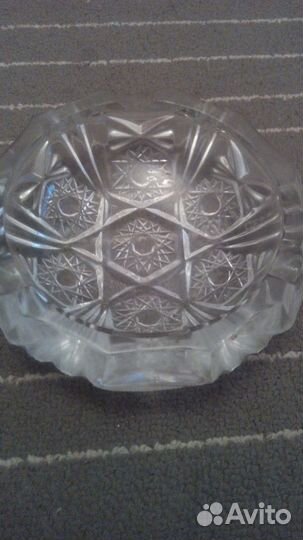 Пепельница хрусталь