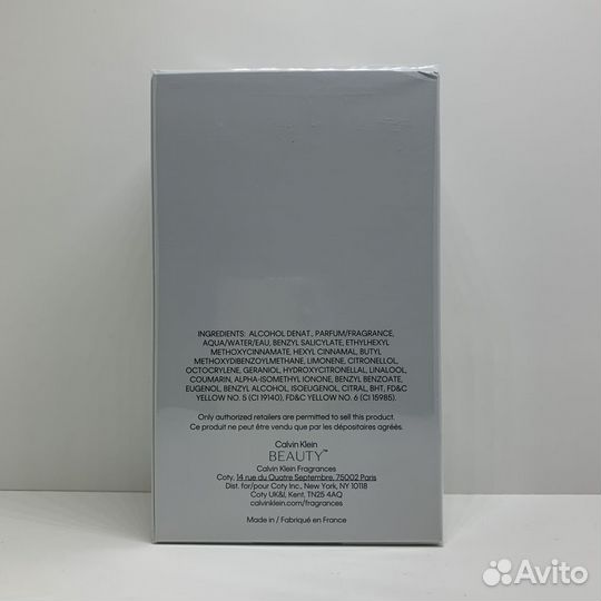 Calvin Klein - Beauty 100ml Оригинал