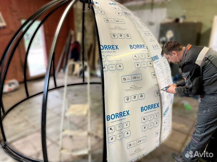 Зимняя купольная беседка