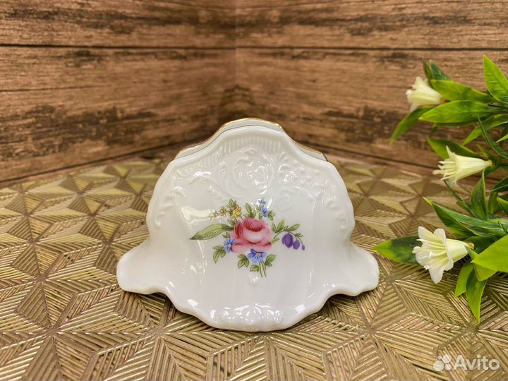 Салфетница Бернадотт Мейсенский букет