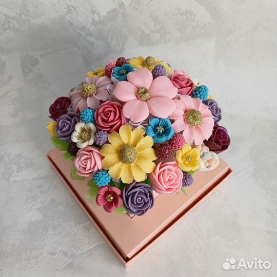 Букет шоколадные пионы розы тюльпаны