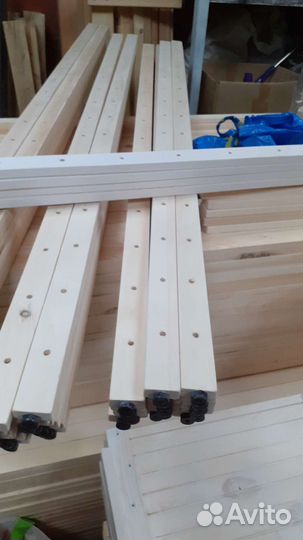 Стеллажи деревянные