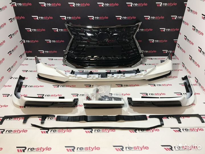 Обвес Lexus LX570 / LX450d Решетка- темный хром