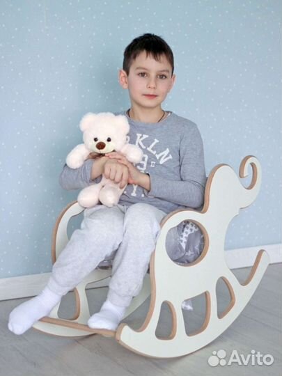 Кресло качалка детское мягкое