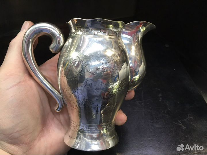 Молочник сливочник 875 пробы