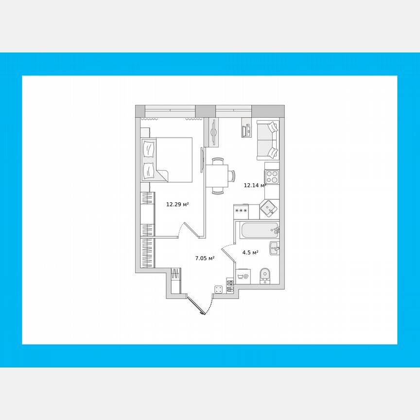 1-к. квартира, 36,2 м², 4/23 эт.