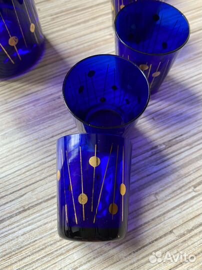 Графин с рюмками Bohemia Огни Москвы