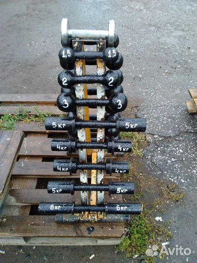 Гантели советские литые от 1 до 12кг
