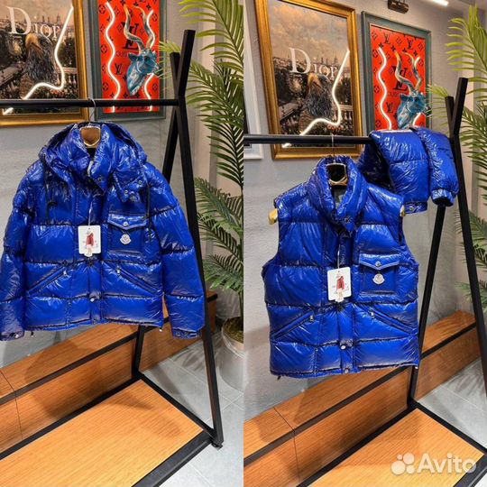 Пуховик Moncler куртка + жилет сезон 24/25