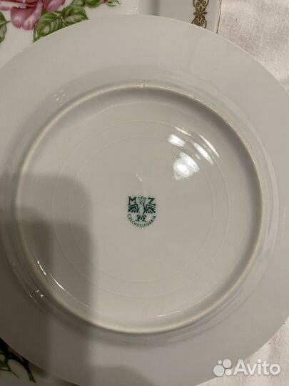 Тарелки чешский фарфор 6 штук