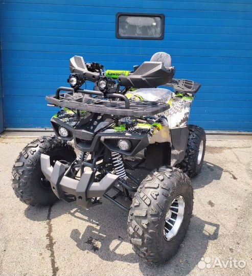 Детский квадроцикл Yamaha Aerox 125 черно-желтый