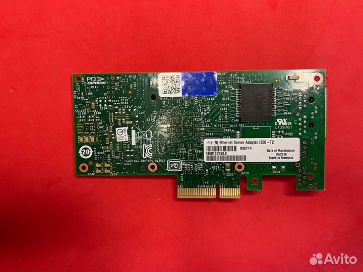 Внутренняя сетевая карта Intel I350-T2V2