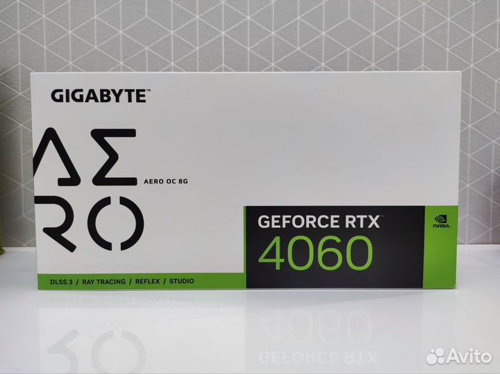 Видеокарта gigabyte RTX 4060 aero OC 8Gb