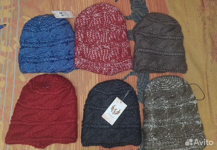 Шапка зимняя женская вязанная