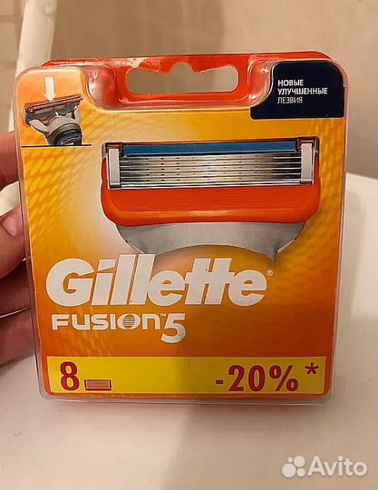 Cменные кассеты Gillette Fusion5 8 шт -Новые