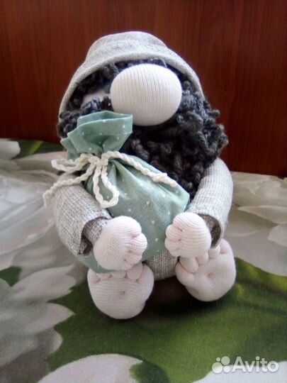 Интерьерная кукла Домовёнок мужичок, тильда