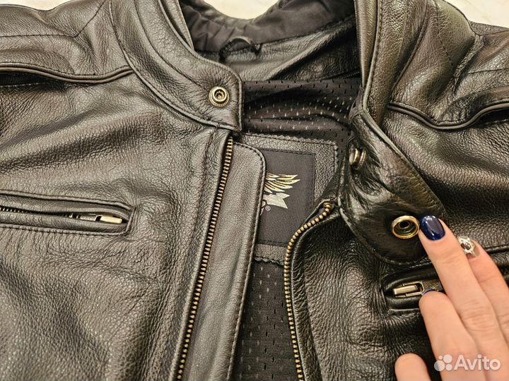 Мотокуртка кожаная harley davidson