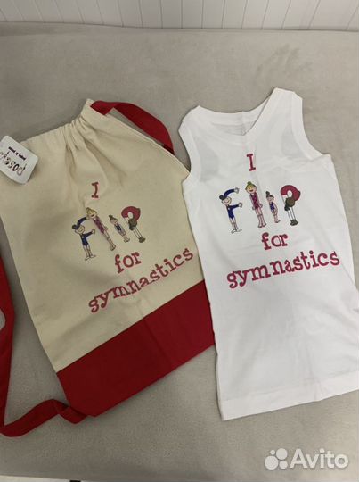 Сумка-рюкзак, майка для гимнастики
