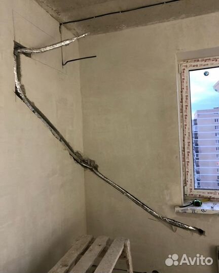 Закладка трасс под кондиционер,Монтаж, ремонт