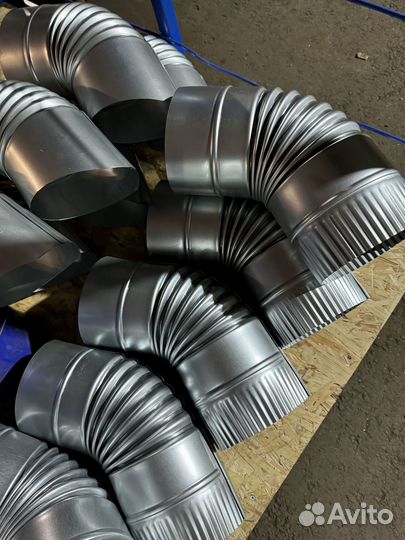 Колено оцинкованное водосточное 180