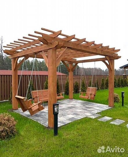 Садовые качели новые