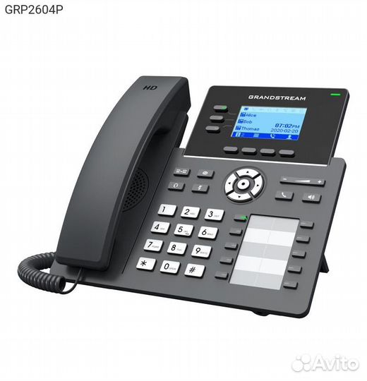 IP-телефон grandstream GRP2604P SIP без бп Чёрный