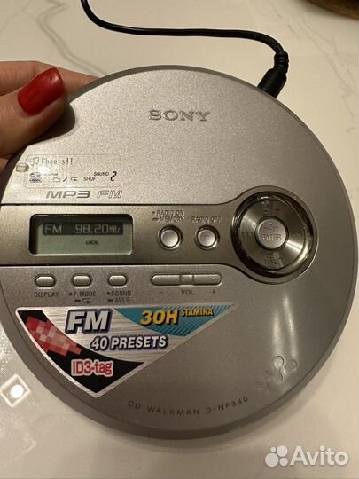 CD плеер sony walkman D-NF340