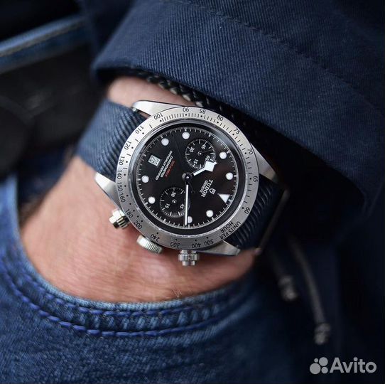 Tudor Heritage Black BAY Chronograph M79350