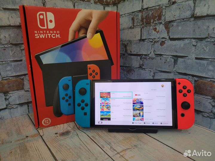 Nintendo switch oled/64gb/111 игр
