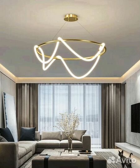 Люстра потолочная светодиодная дизайнерская