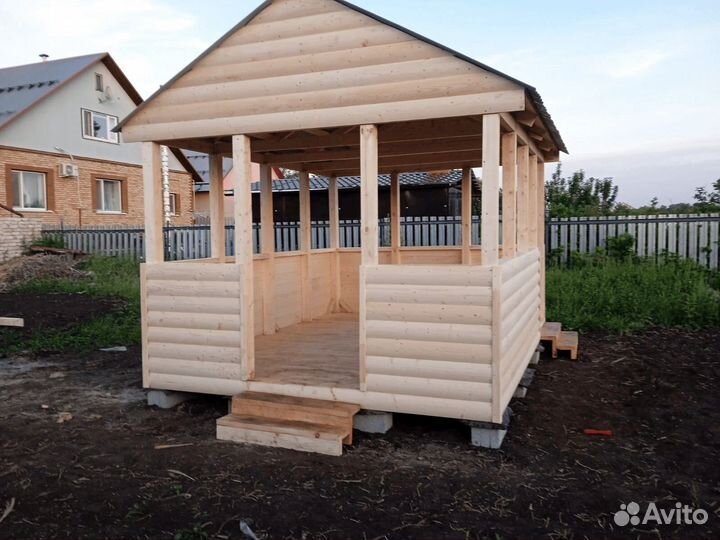 Беседка деревянная