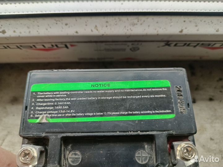 Аккумулятор от питбайка