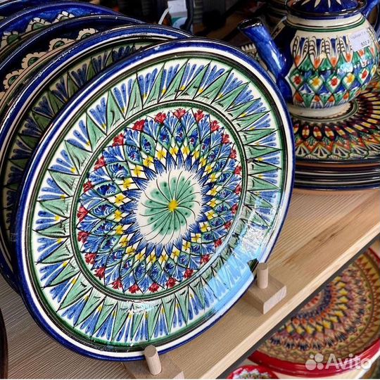 Тарелка керамическая глина