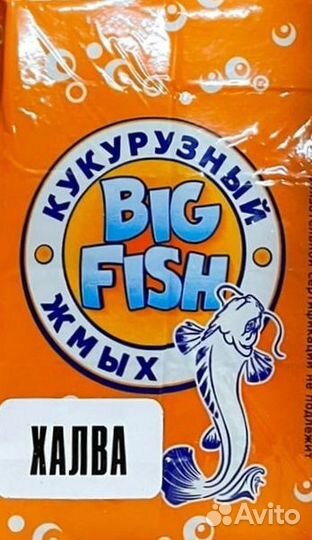 Жмых кукурузный (макуха) Big Fish 10 куб, 400 гр