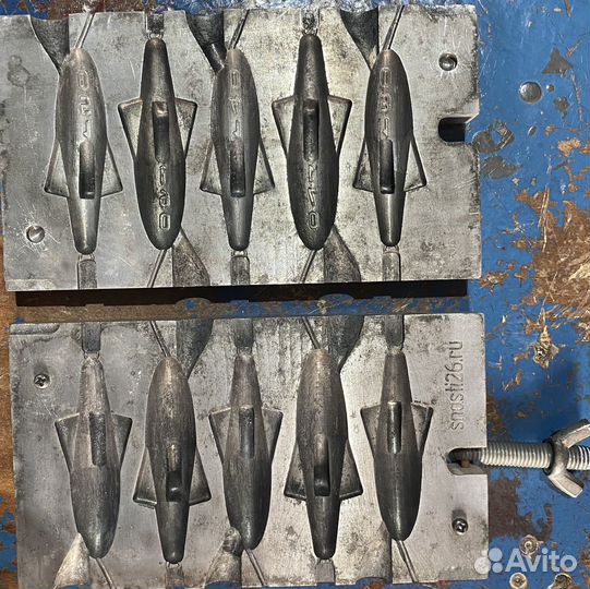 Формы для литья рыболовных грузил