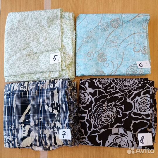 Ткань. Отрезы блузочной х/б и трикотажной ткани