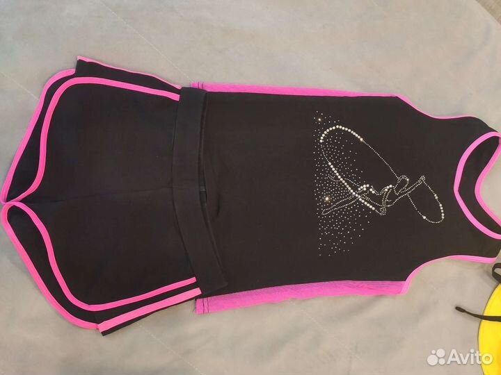 Костюм для девочки гимнастический 34 размер 128 см