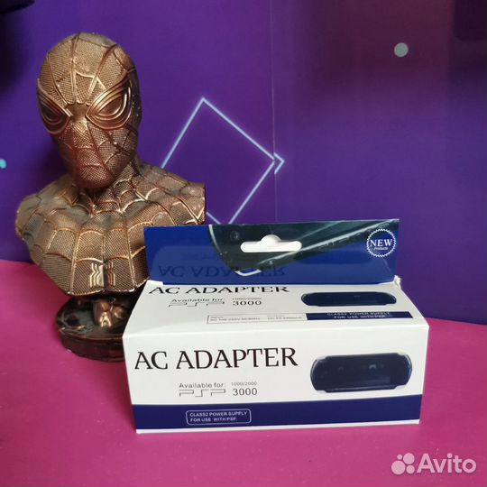 AC Adapter для PSP 3000/2000/1000 (Новый)